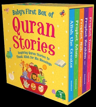 Baby's First Box of Quran Stories (5 Board Books Set) Vol - 1 (New)