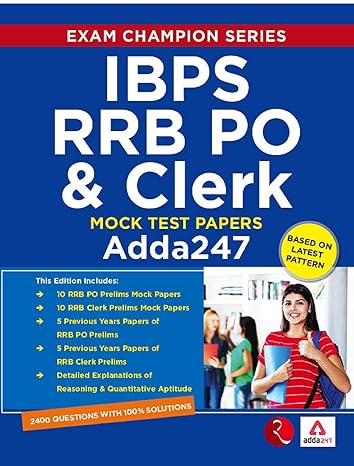 Ibps Rrb Po And Clerk: Mock Test Papers